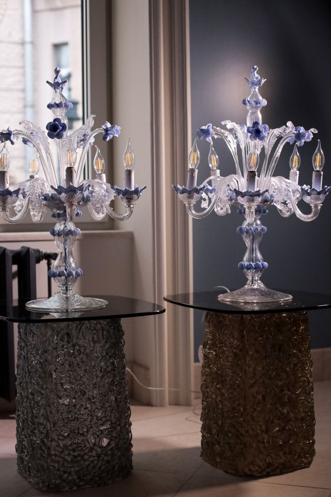 Жирандоли парные, муранское стекло, Венеция, ок.1950