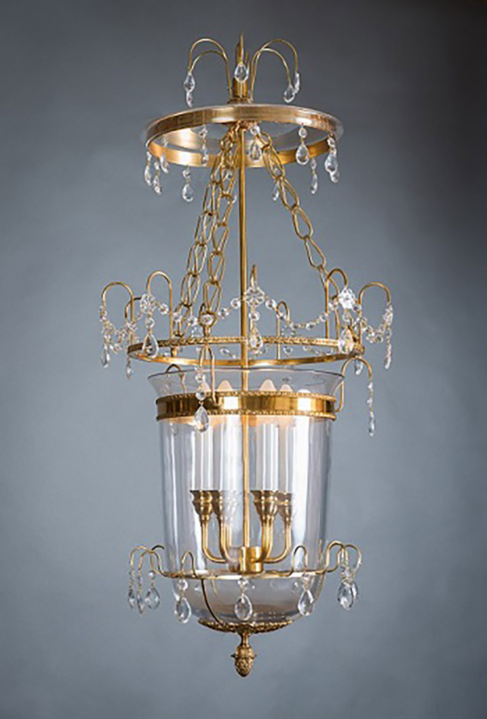 Классический латунный фонарь на 4 светоточки, производство "Частная Резиденция"