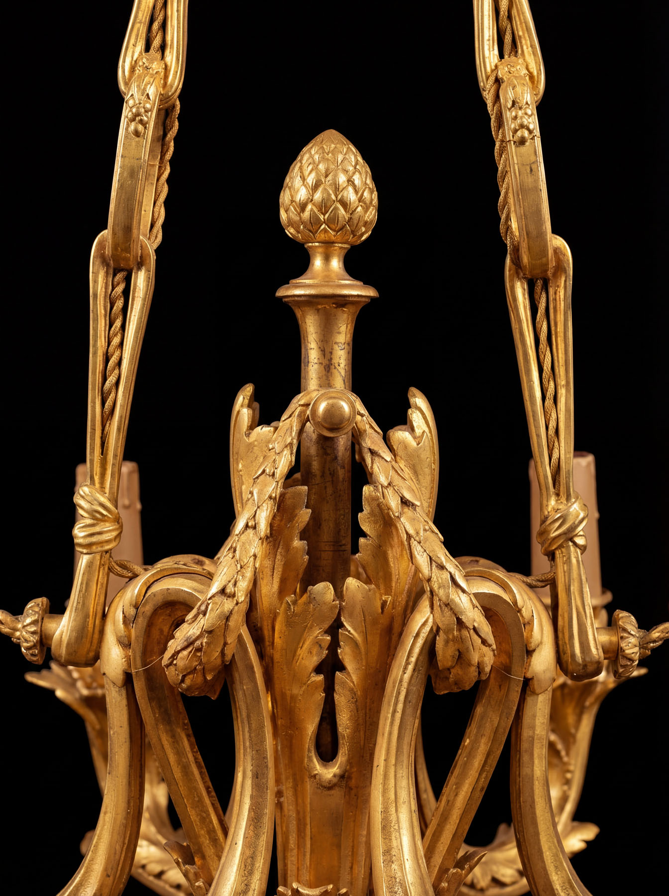 Люстра антикварная, бронза, Octave Georges Lelievre, Susse Frères, начало 20 века.