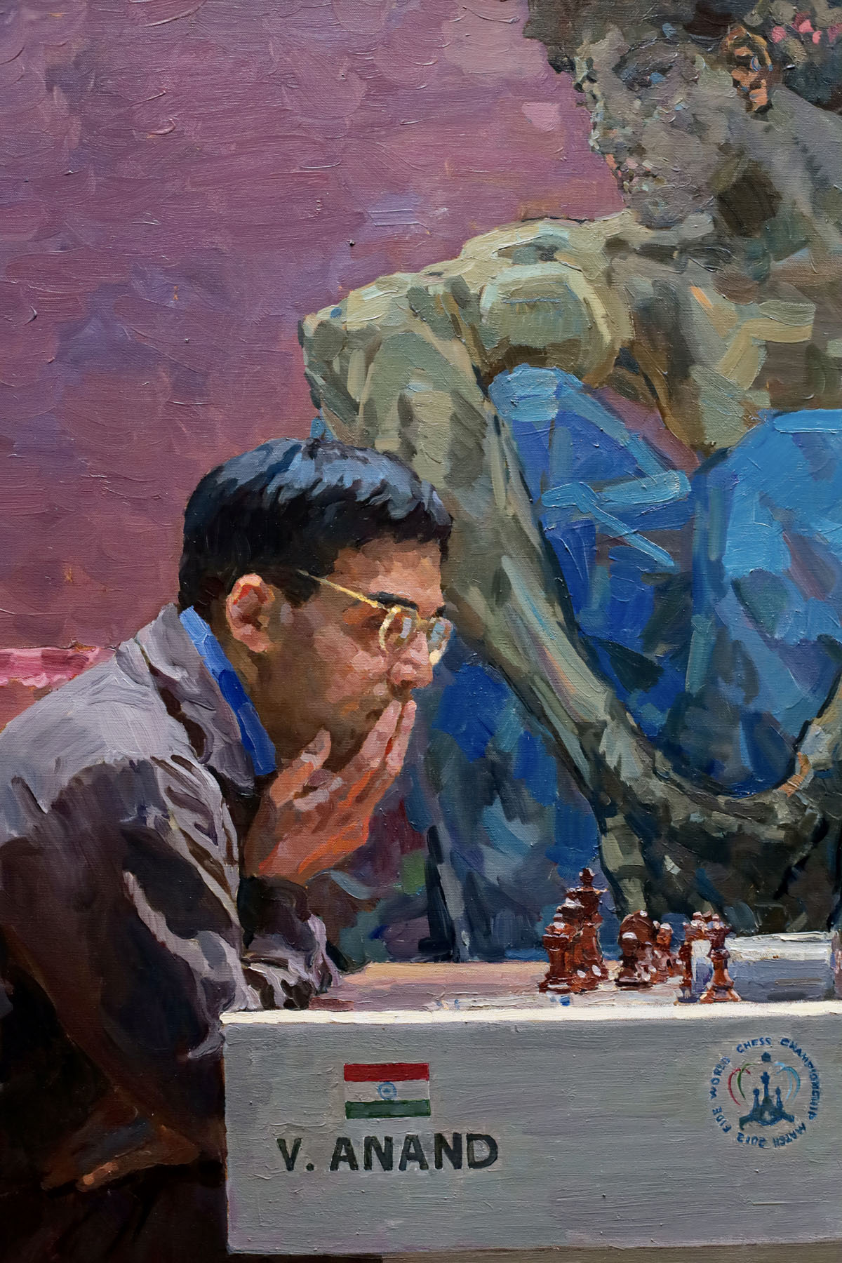 Картина «Шахматисты», художник Юрий Кротов, 2012 год