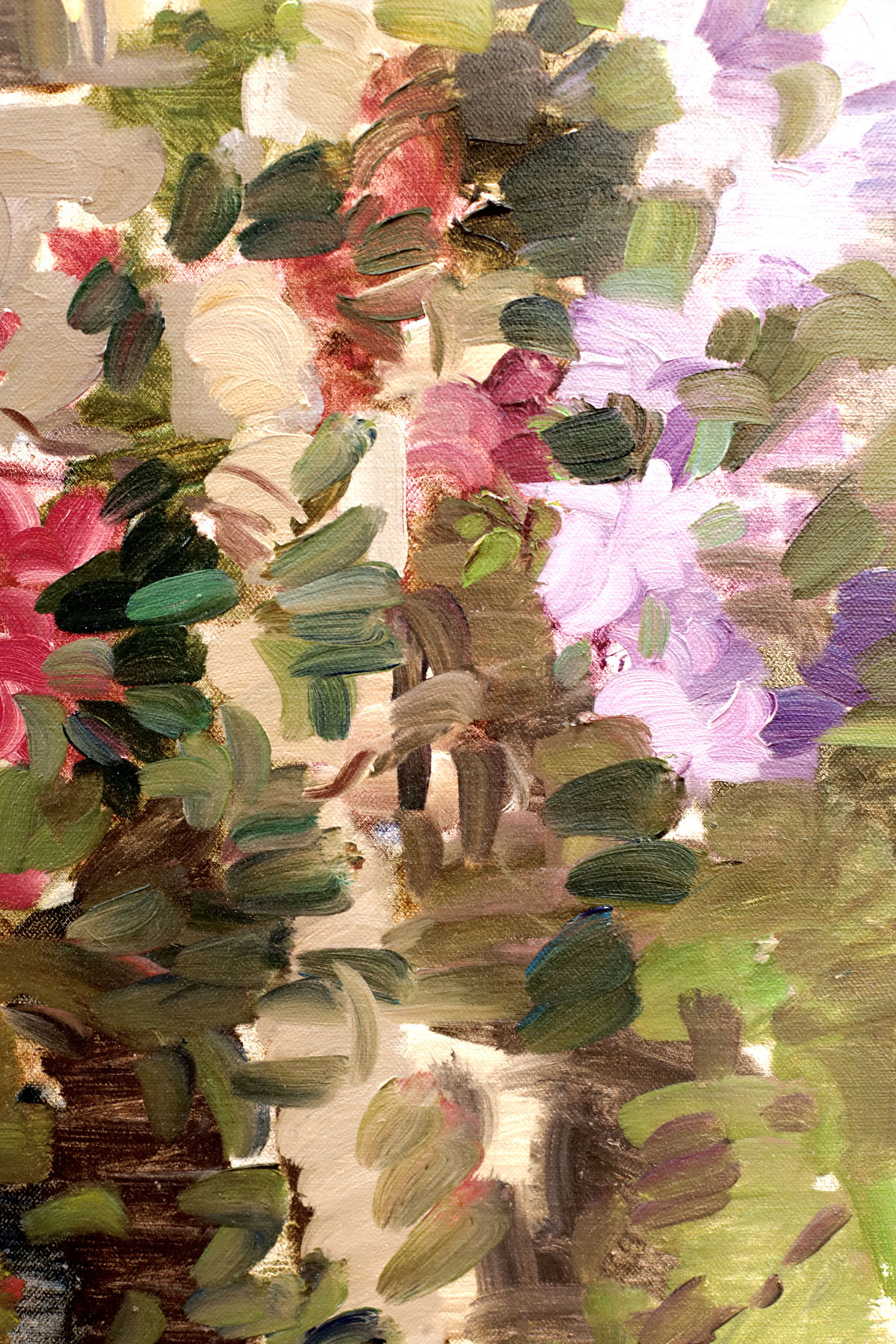 Картина «Цветы на террасе», художник Юрий Кротов, 2008г.