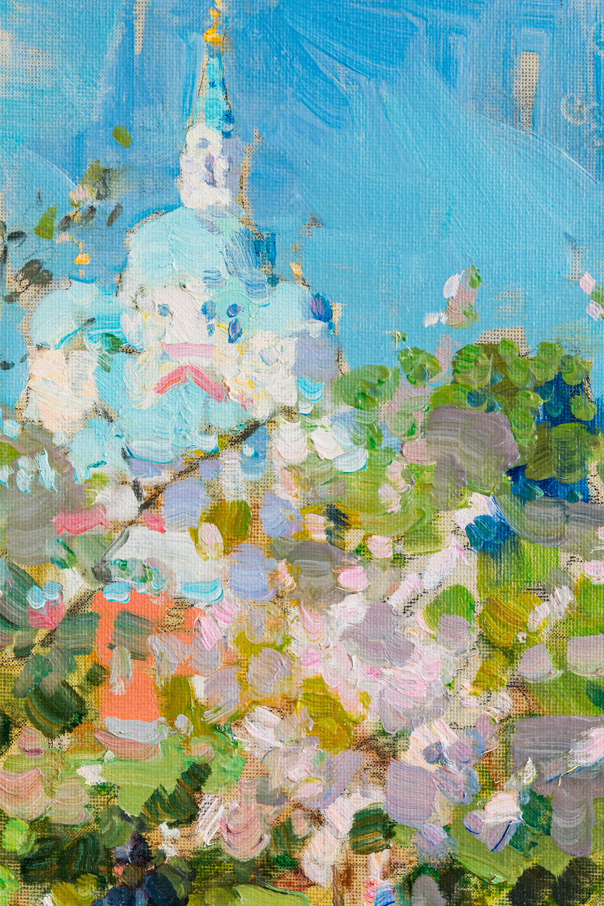 Этюд "Весна на Валааме", художник Юрий Кротов, 2014 год