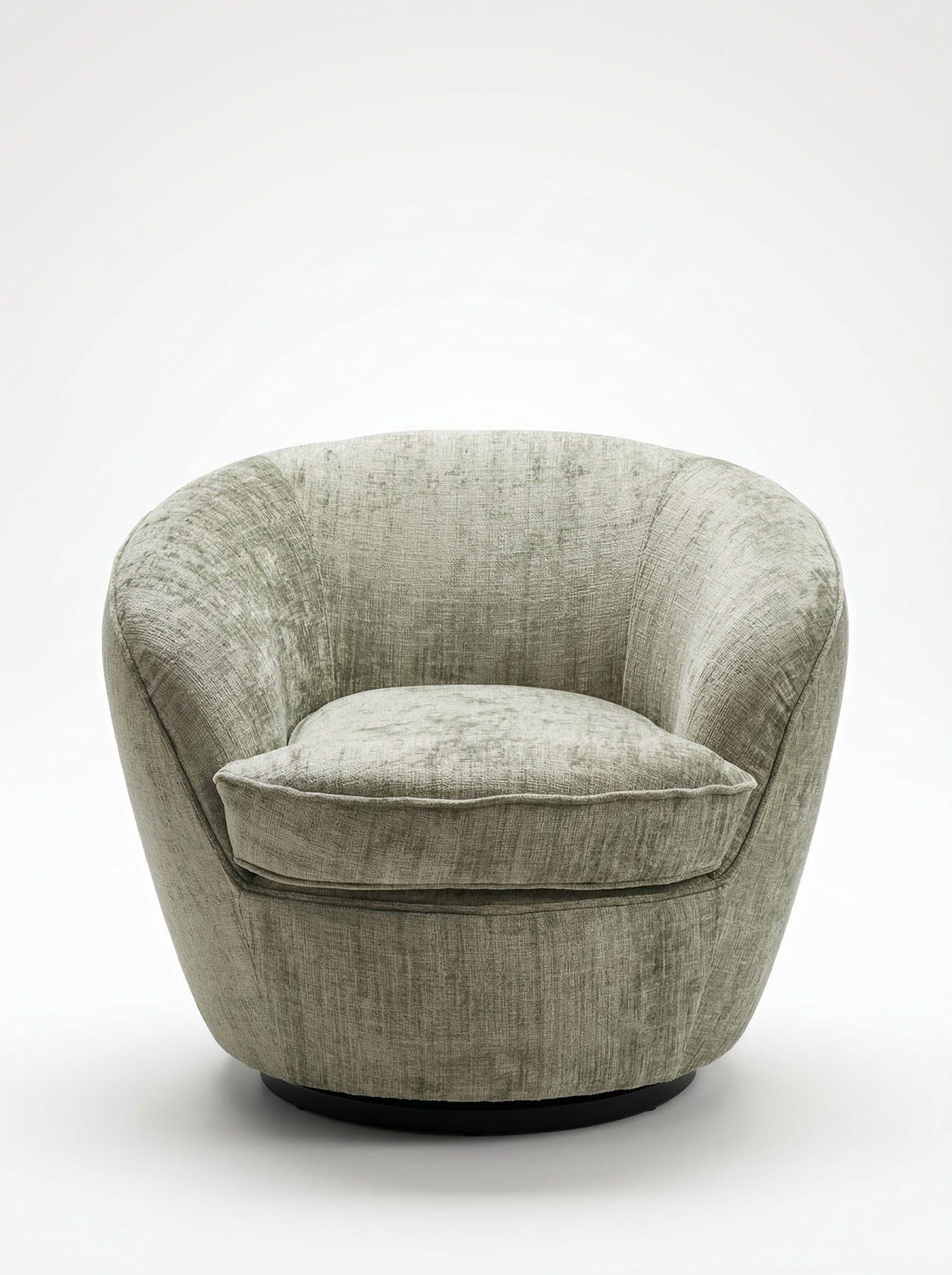 Кресло Giulia Swivel, серо-агатовое, Black Tie, Италия