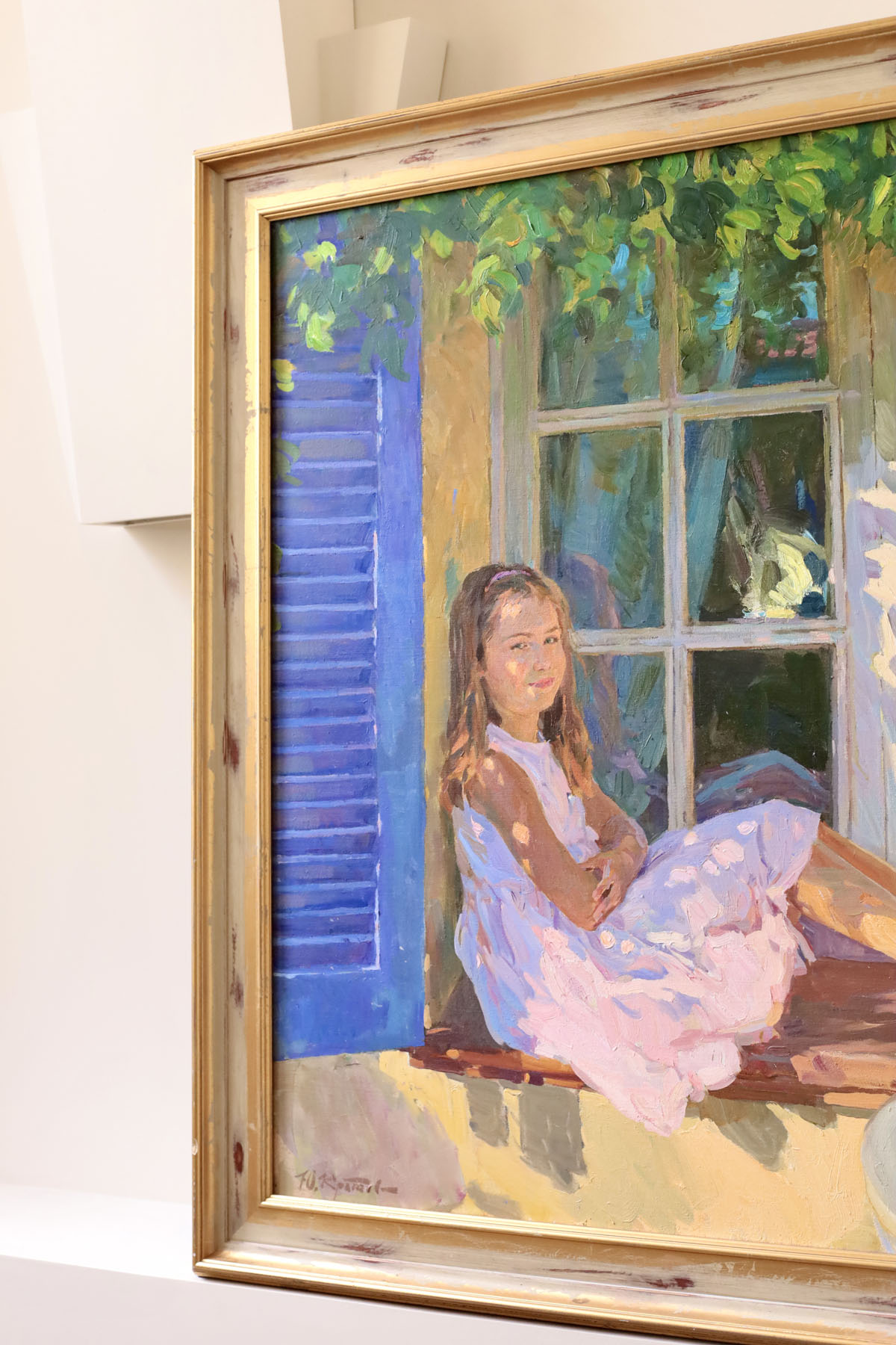 Картина «Девочка с птичками», художник Юрий Кротов, 2008 год.