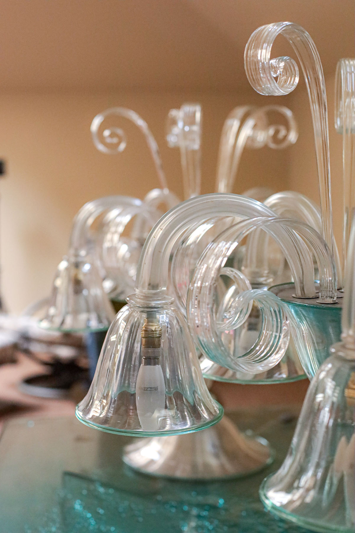 Жирандоли парные, муранское стекло, Венеция, ок. 1940 гг.