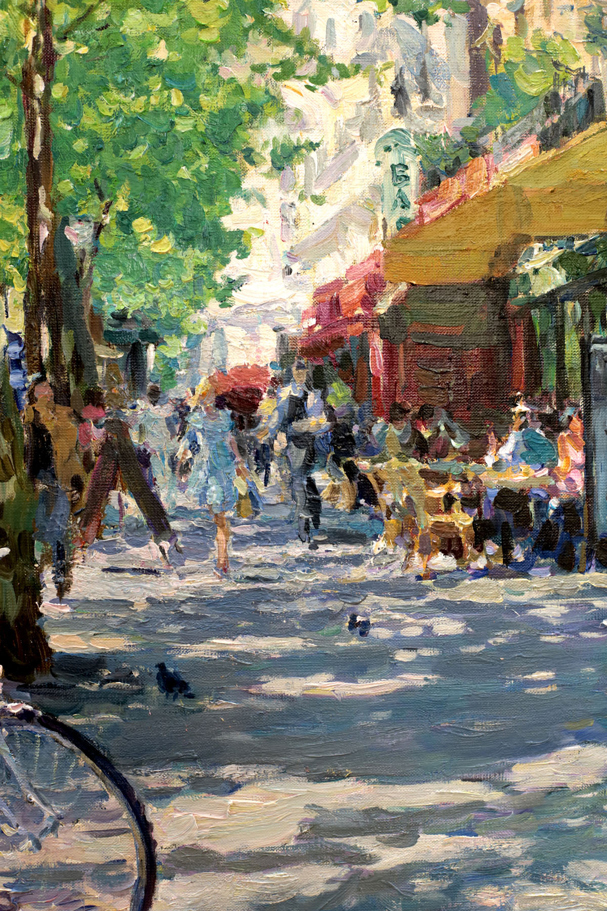 Картина «Майский день в Париже. Boulevard Saint-Germain», художник Юрий Кротов