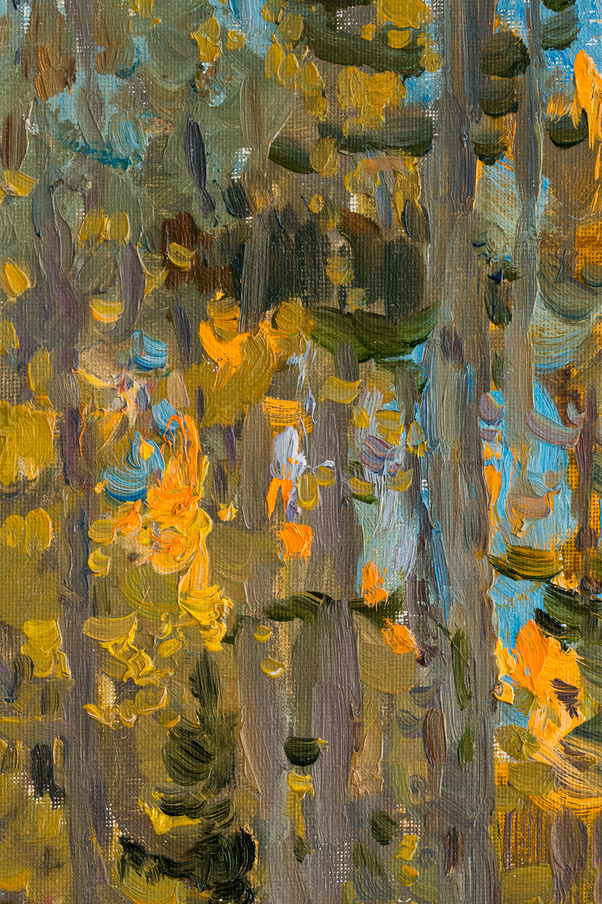 Этюд "У старого колодца. Валаам", художник Юрий Кротов, 2014 год