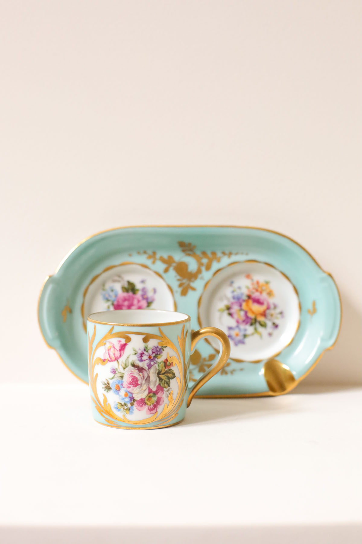 Кофейная пара, фарфор, Лимож, Франция, начало XX века