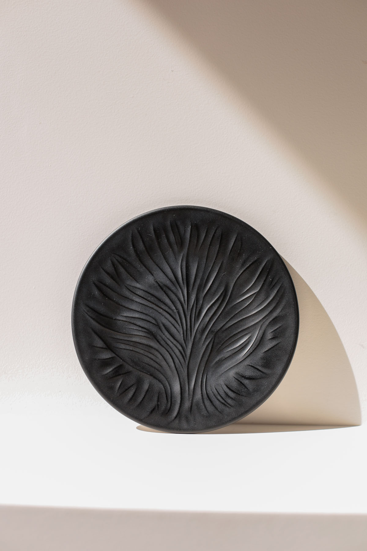 Блюдо винтажное "Algues Noir", Lalique, клеймо, стекло, Франция, 1978-2000 гг.