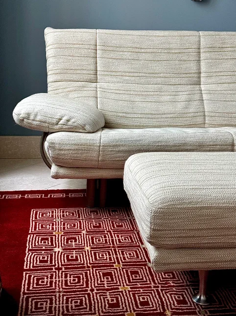 Диван и пуф Rolf Benz, ткань Loro Piana