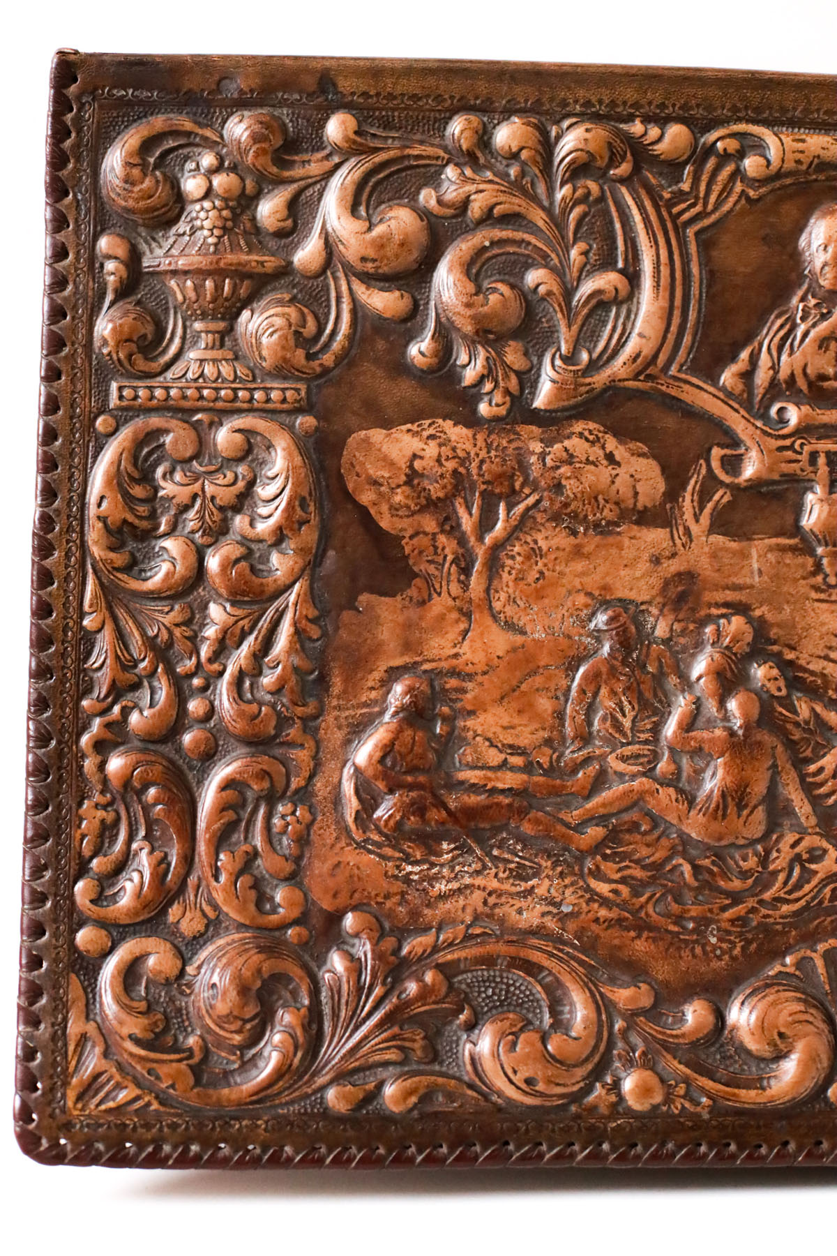 Папка для письменного стола, кожа, Испания, первая половина XX века.