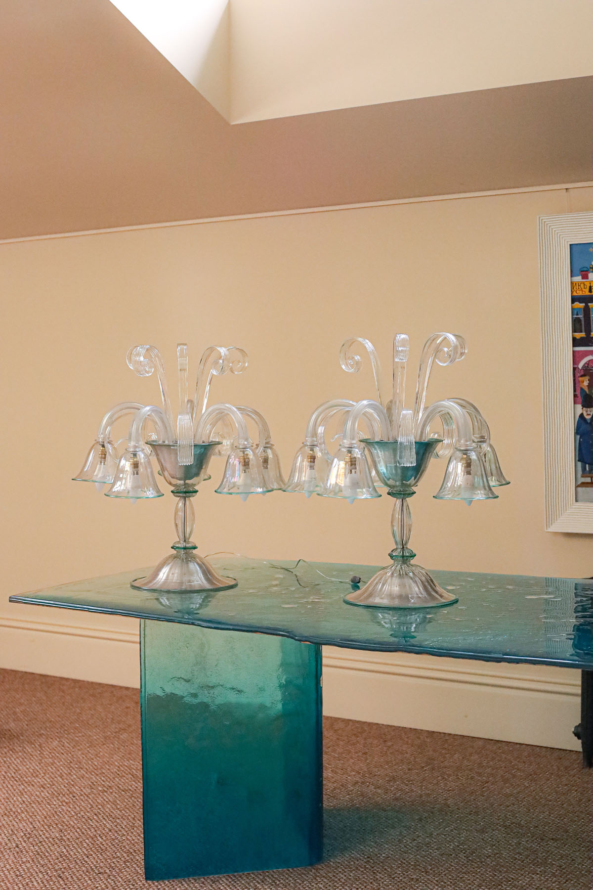 Жирандоли парные, муранское стекло, Венеция, ок. 1940 гг.