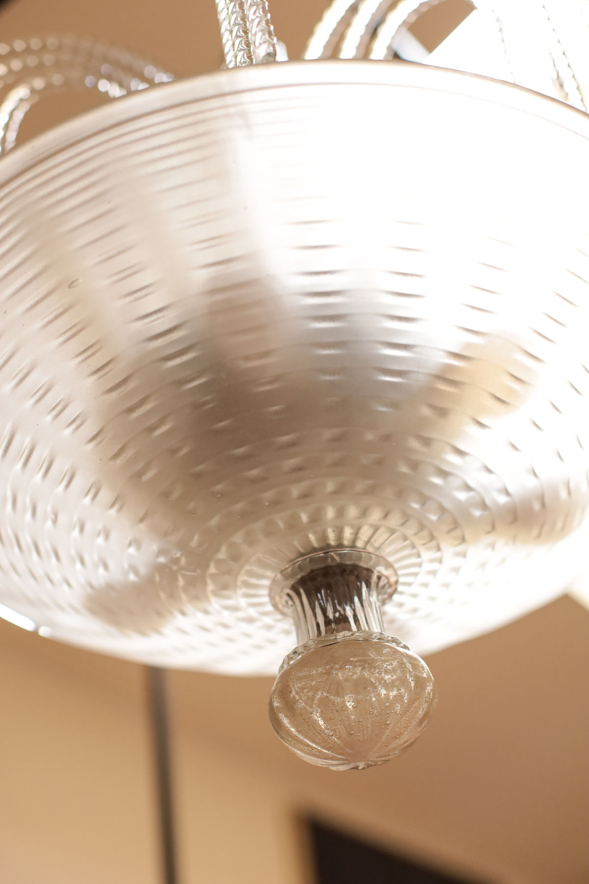 Люстра антикварная "Фонтан", Barovier, ар-деко, муранское стекло, Италия, 1940-е гг.