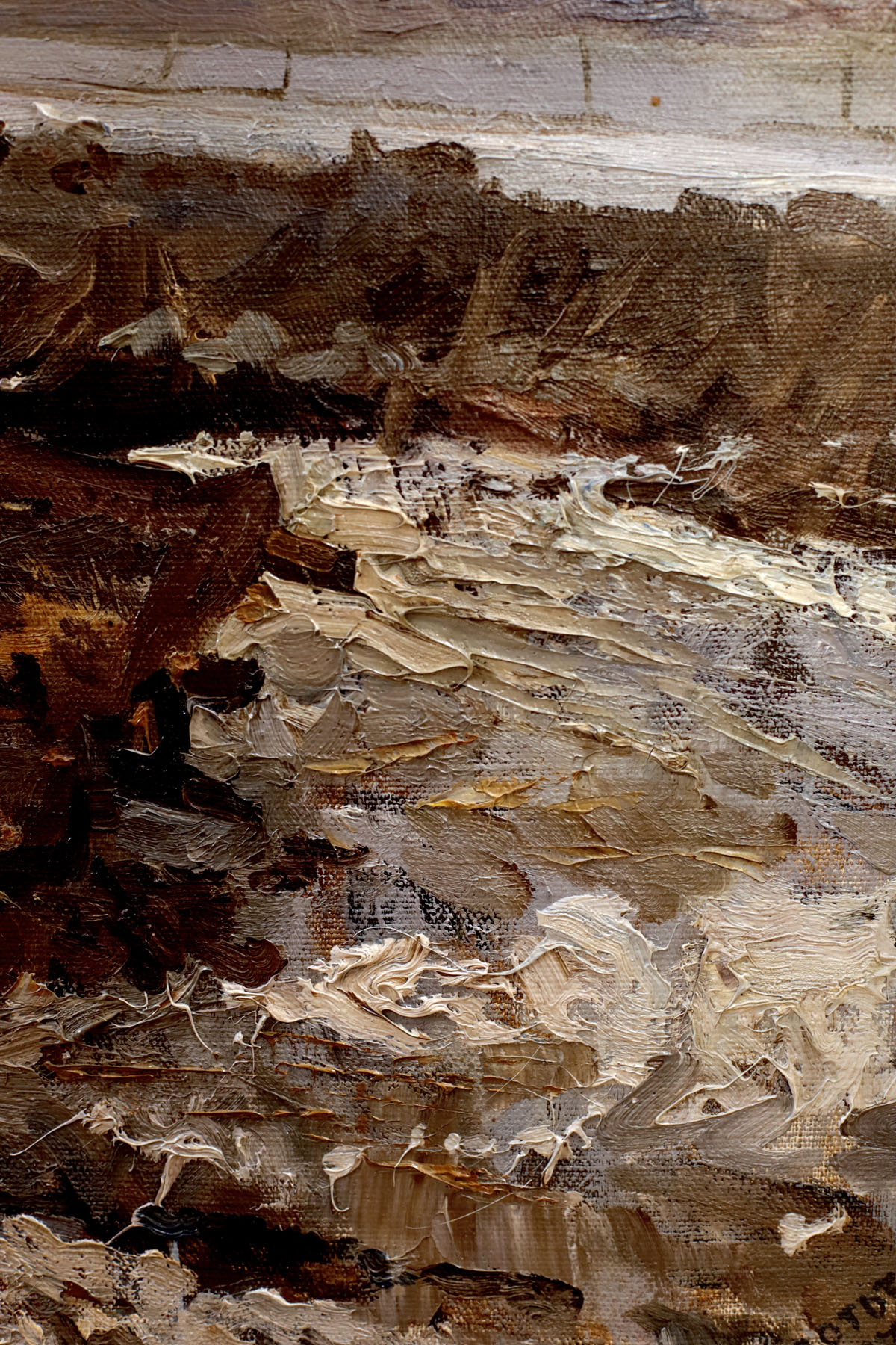 Картина «Деревенская лошадь», художник Юрий Кротов, 1987 год.
