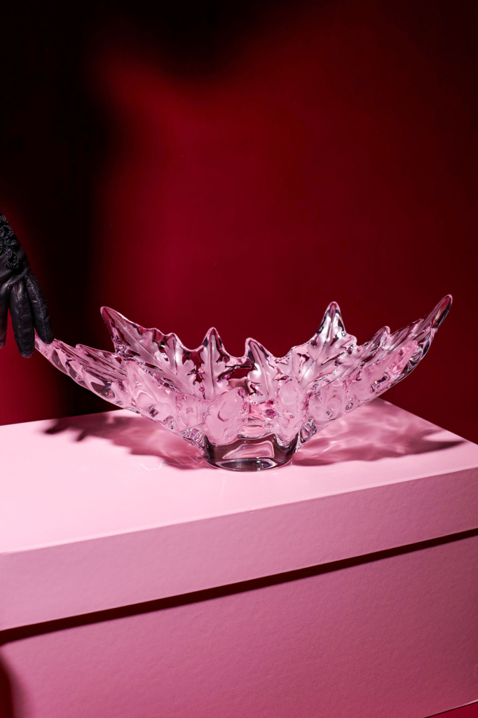 Ваза хрустальная, Сhamps Elysees Grand, розовый, Lalique