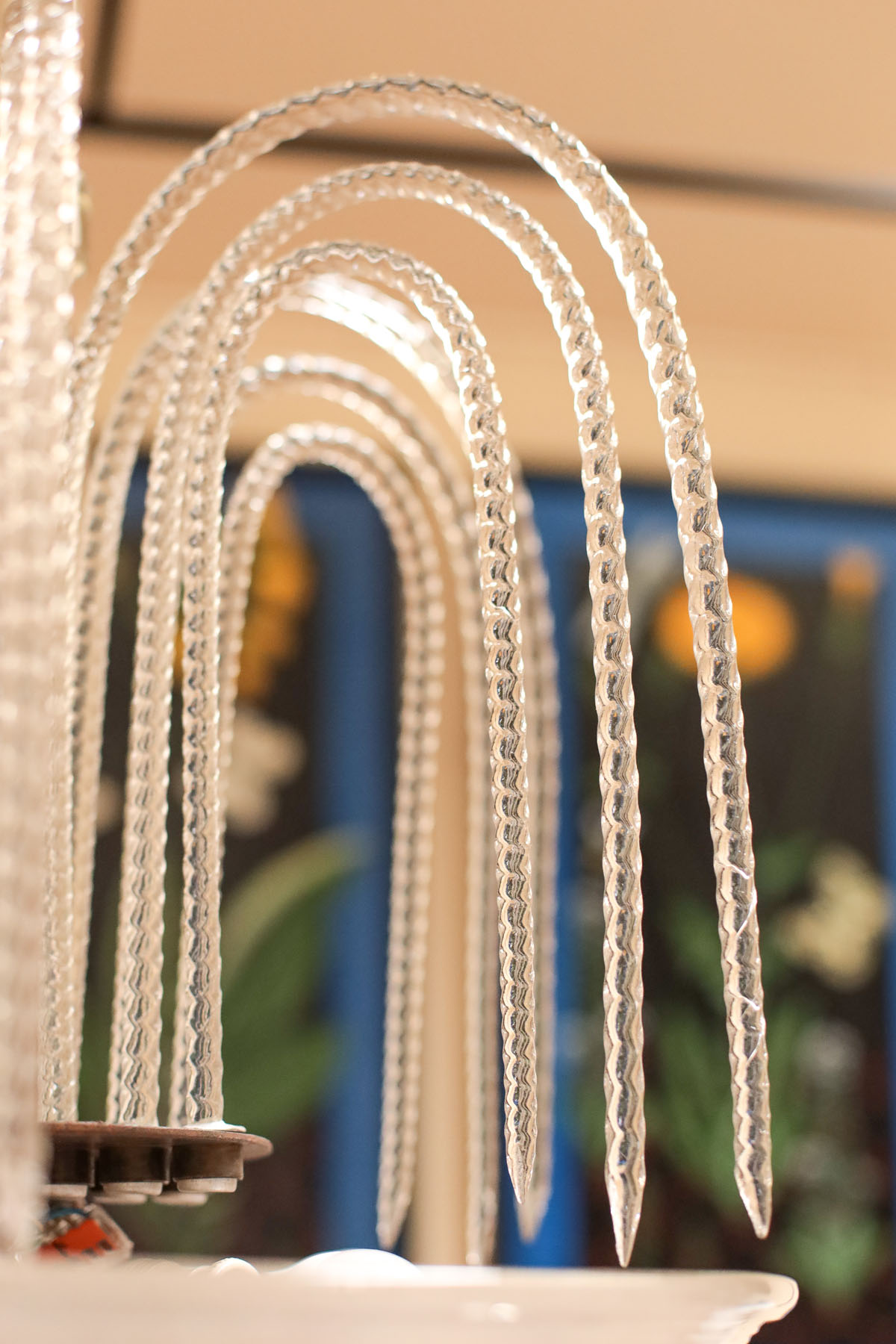 Люстра антикварная "Фонтан", Barovier, ар-деко, муранское стекло, Италия, 1940-е гг.