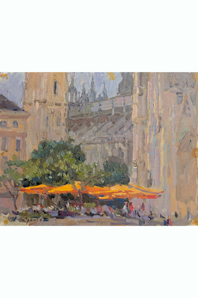 Этюд «Руанский собор», художник Юрий Кротов, 2012 год.