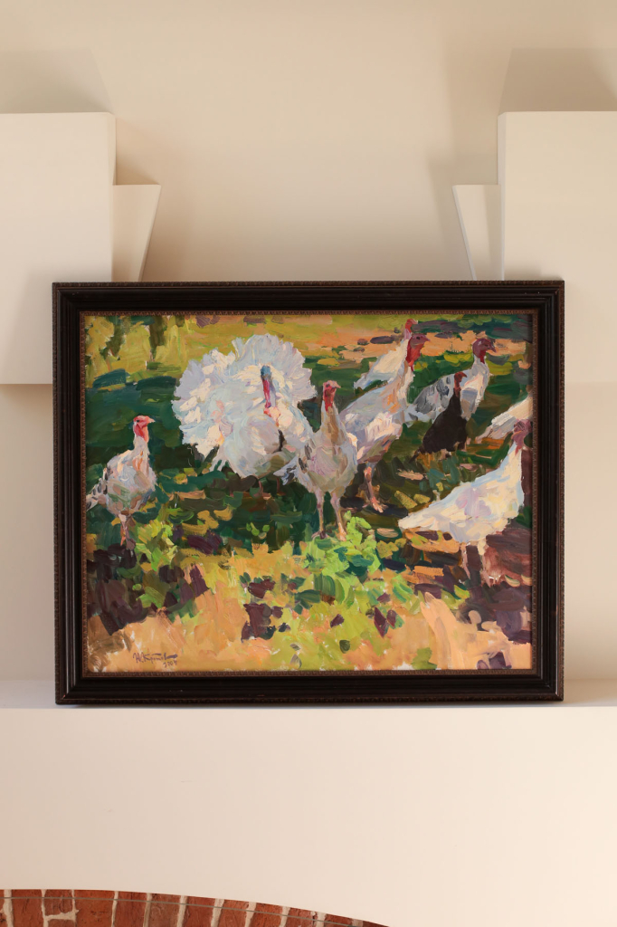 Картина «Индюки», художник Юрий Кротов, 2008 год.