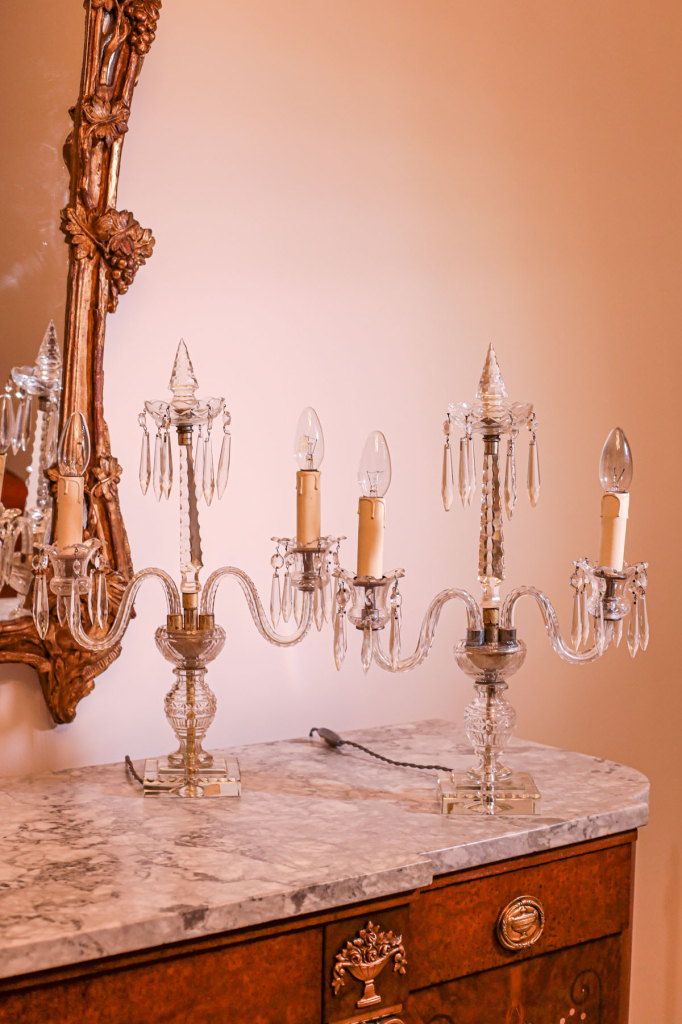 Светильники антикварные "Антуанетта", хрусталь, Франция, начало XX века