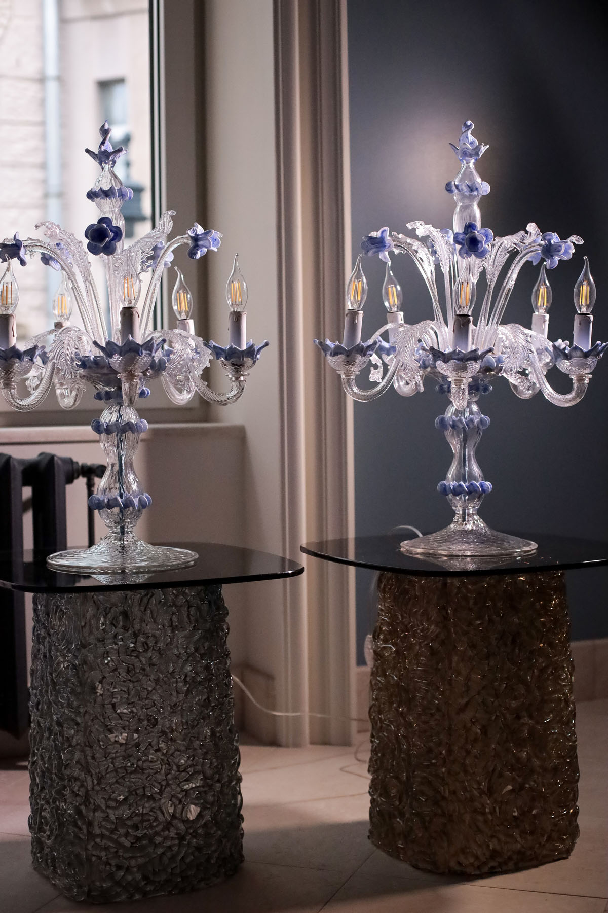 Жирандоли парные, муранское стекло, Венеция, ок.1950