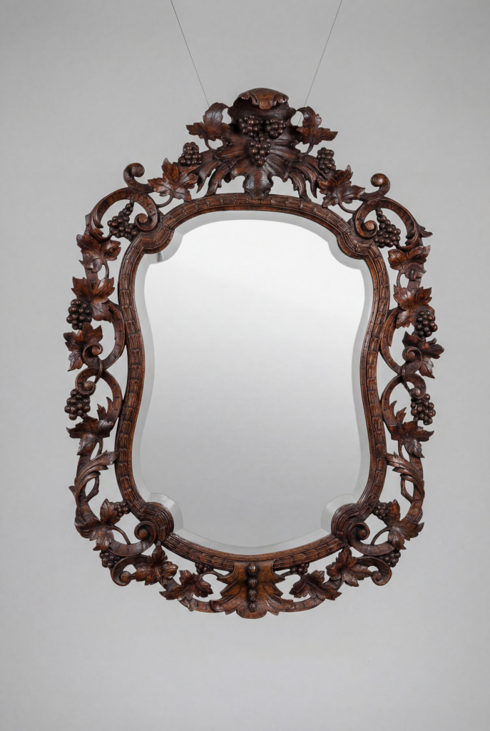 Зеркало винтажное, дерево, Франция, вторая половина XX века