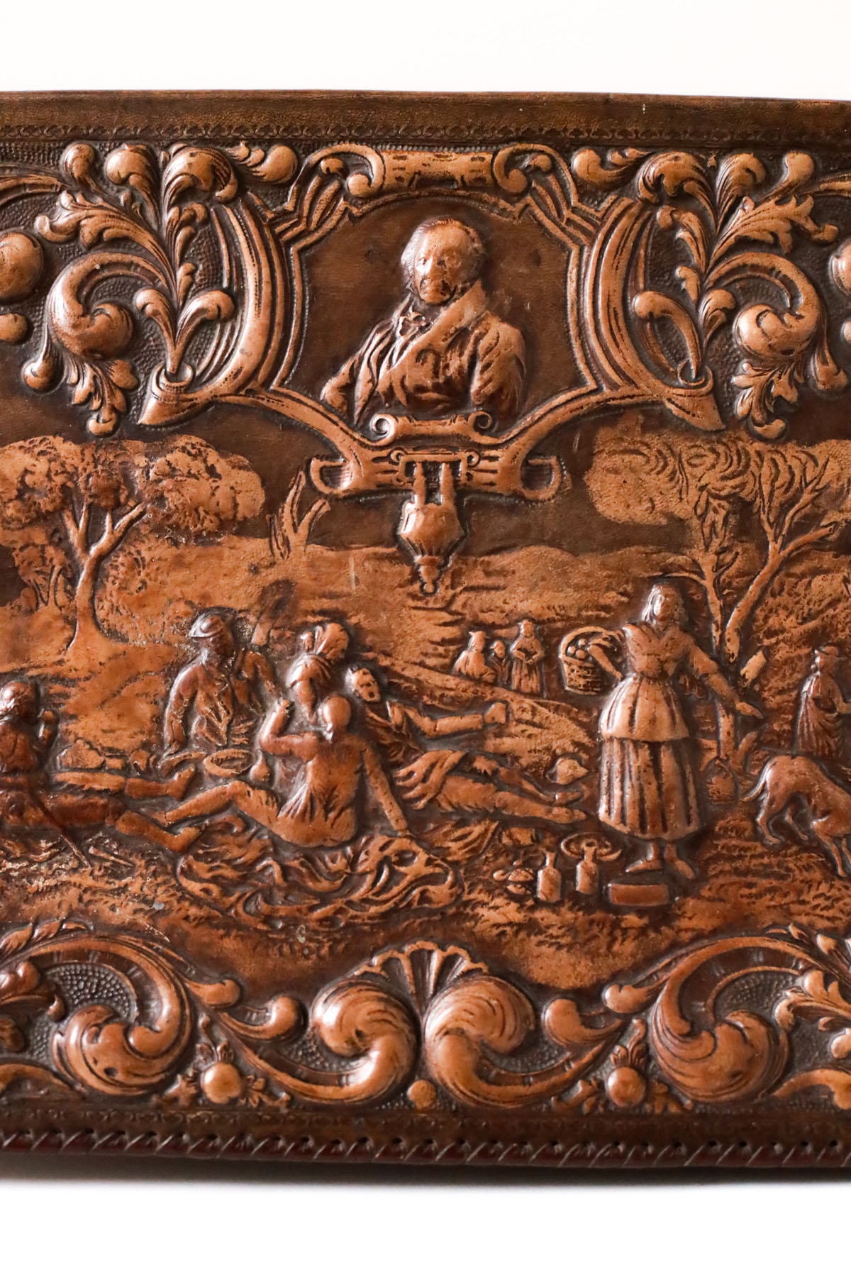 Папка для письменного стола, кожа, Испания, первая половина XX века.