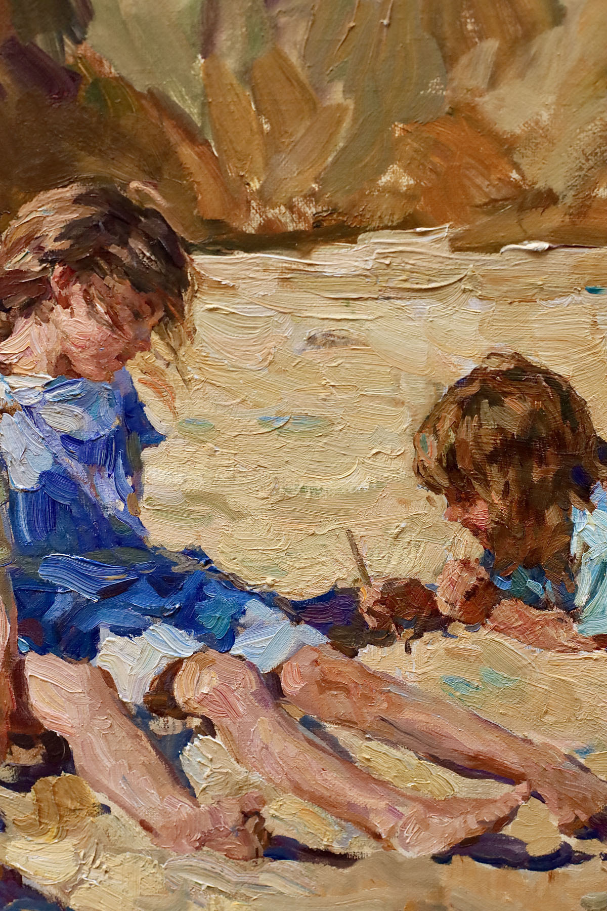 Картина «Дети у моря», художник Юрий Кротов, 2007 год.