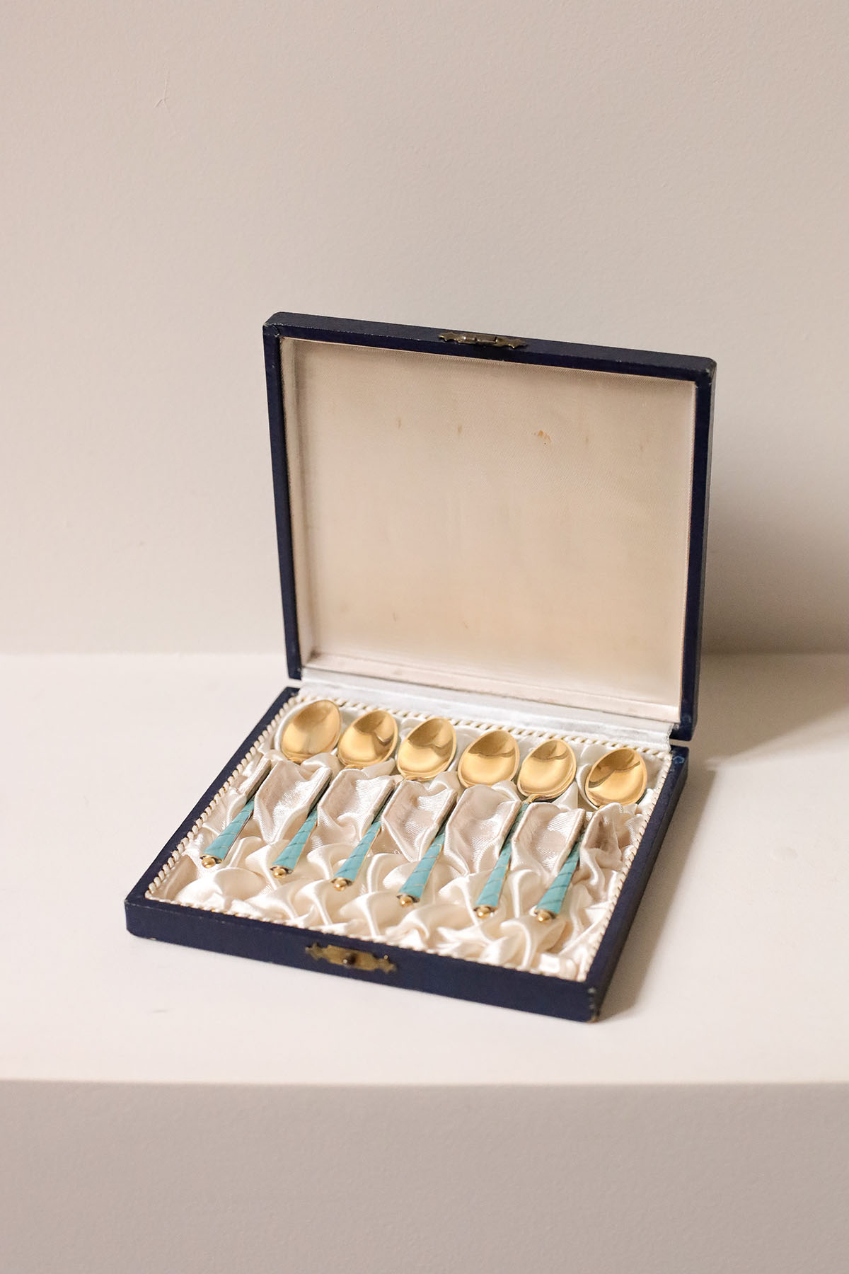 Кофейные ложки, Egon Lauridsen, серебро, эмаль, 1936-1966 гг.