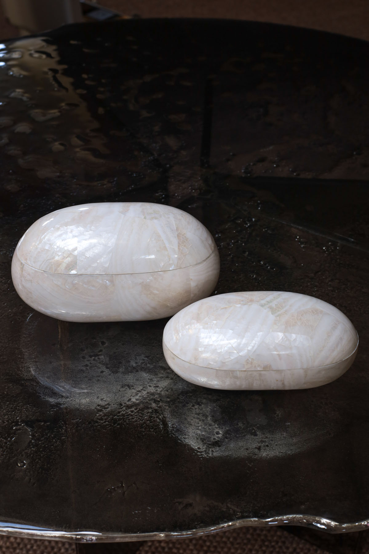 Шкатулка из морских раковин бол., Ginger Brown