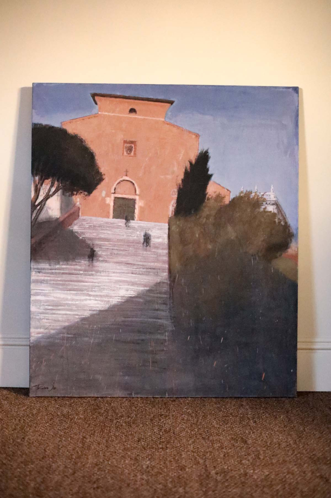 Картина «Campidoglio. Базилика Арачели», Татьяна Ян, 2015 год.  