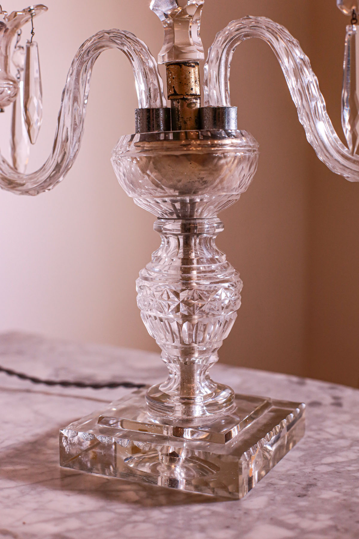 Светильники антикварные "Антуанетта", хрусталь, Франция, начало XX века