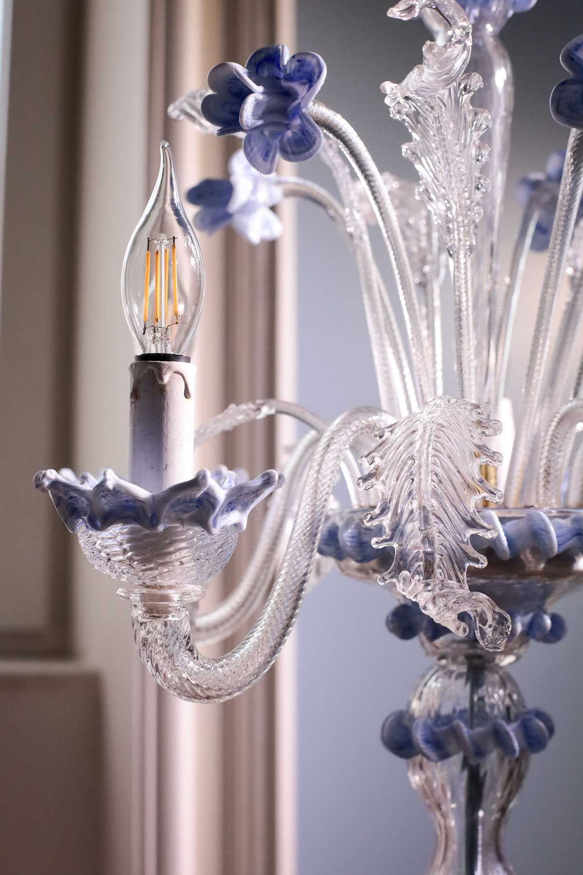 Жирандоли парные, муранское стекло, Венеция, ок.1950