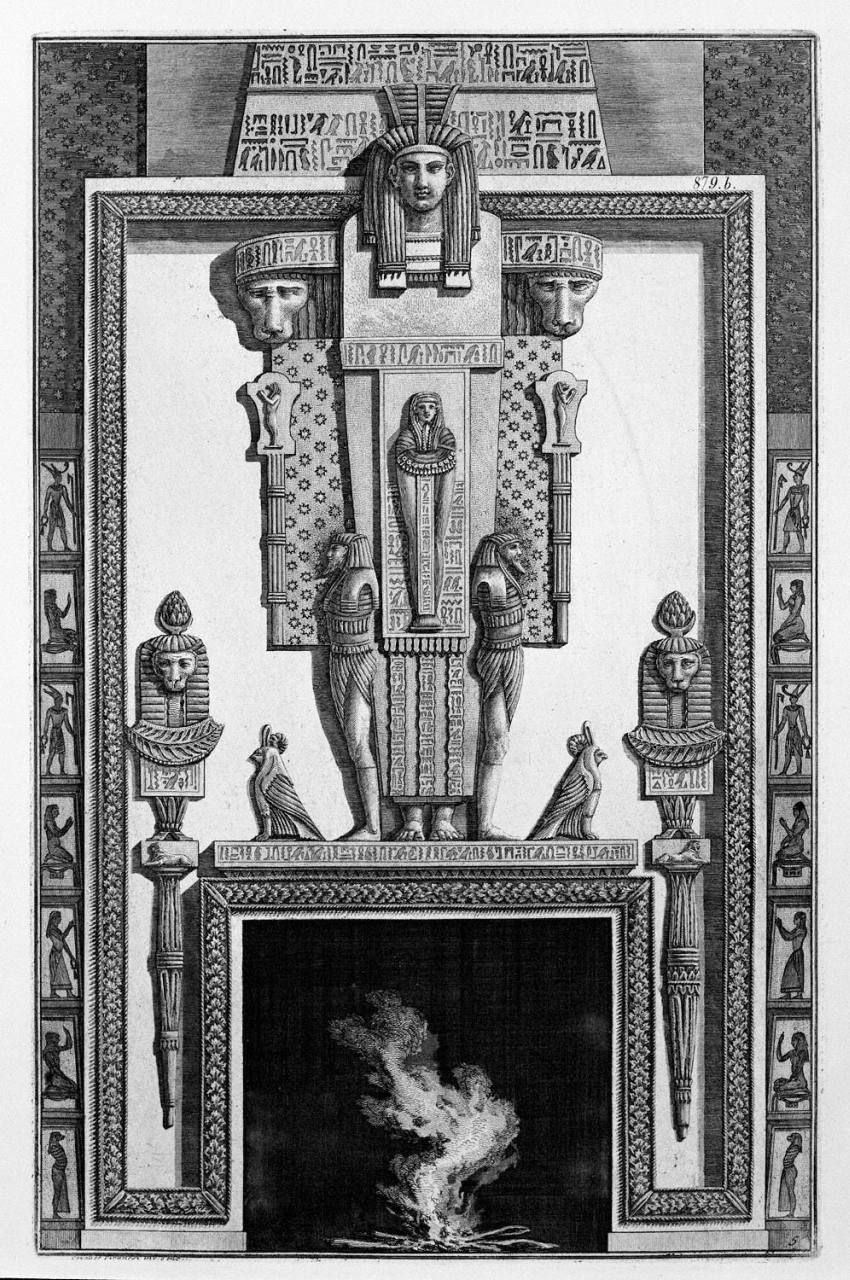 Е — египетский стиль.