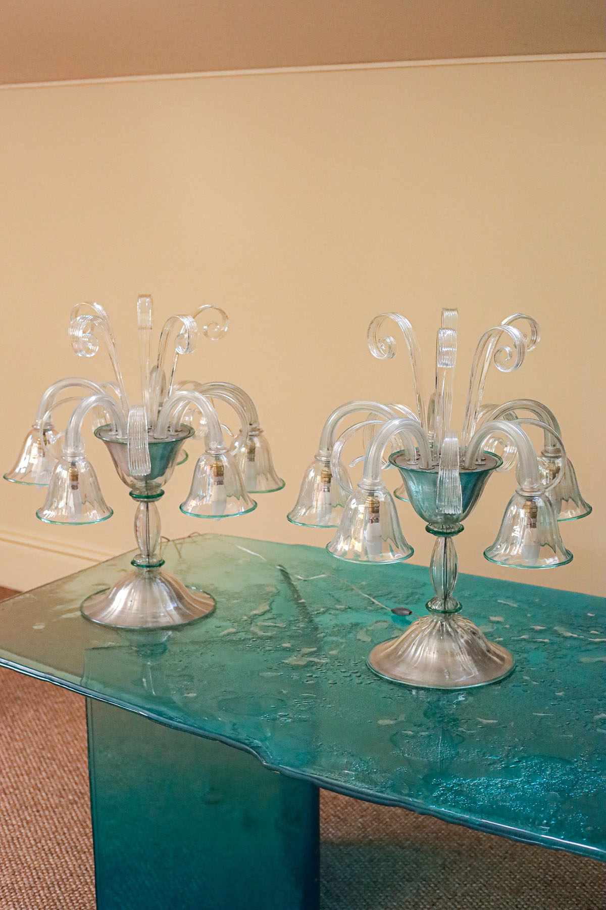 Жирандоли парные, муранское стекло, Венеция, ок. 1940 гг.