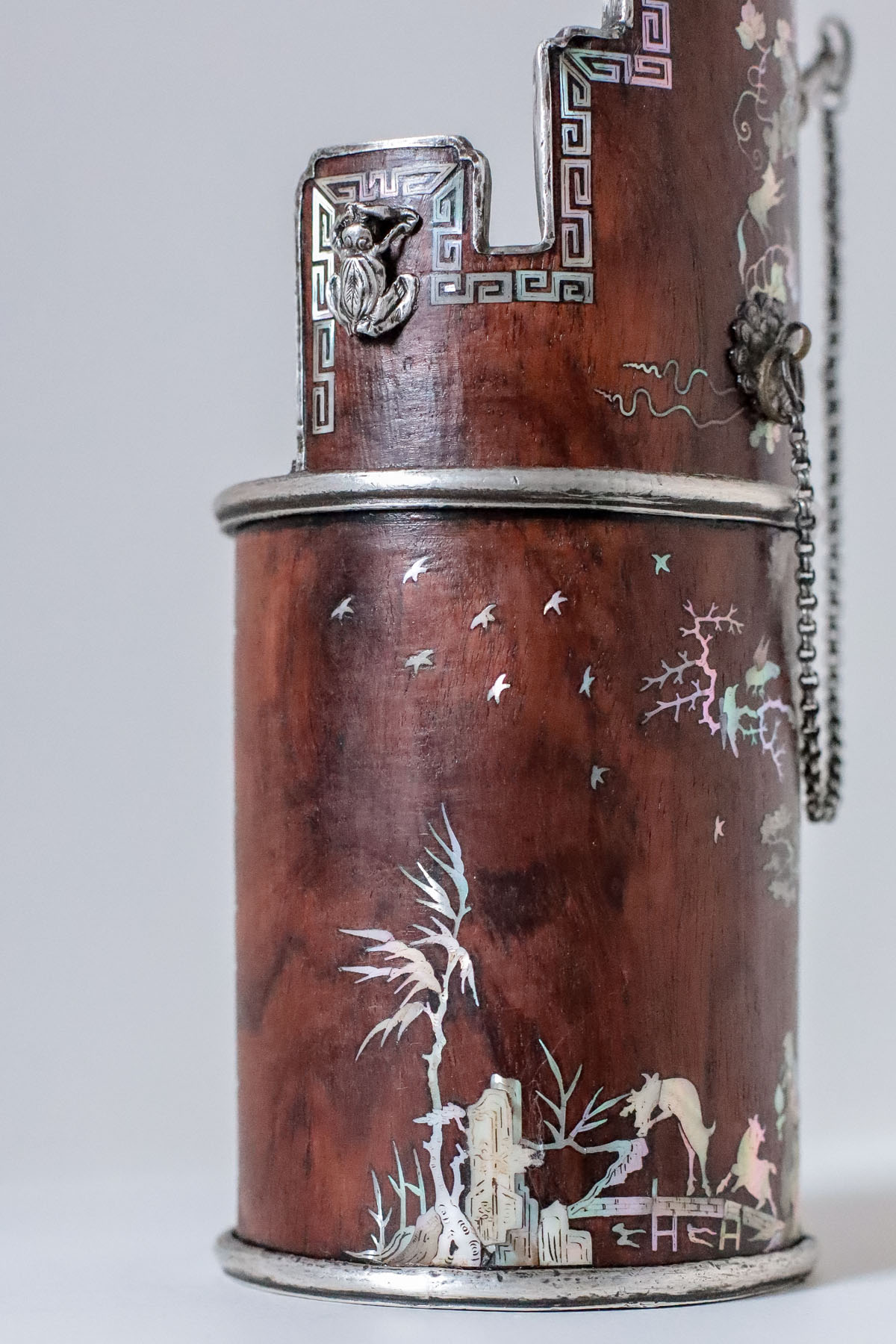 Кальян антикварный, палисандр, перламутр, Вьетнам, XIX век.