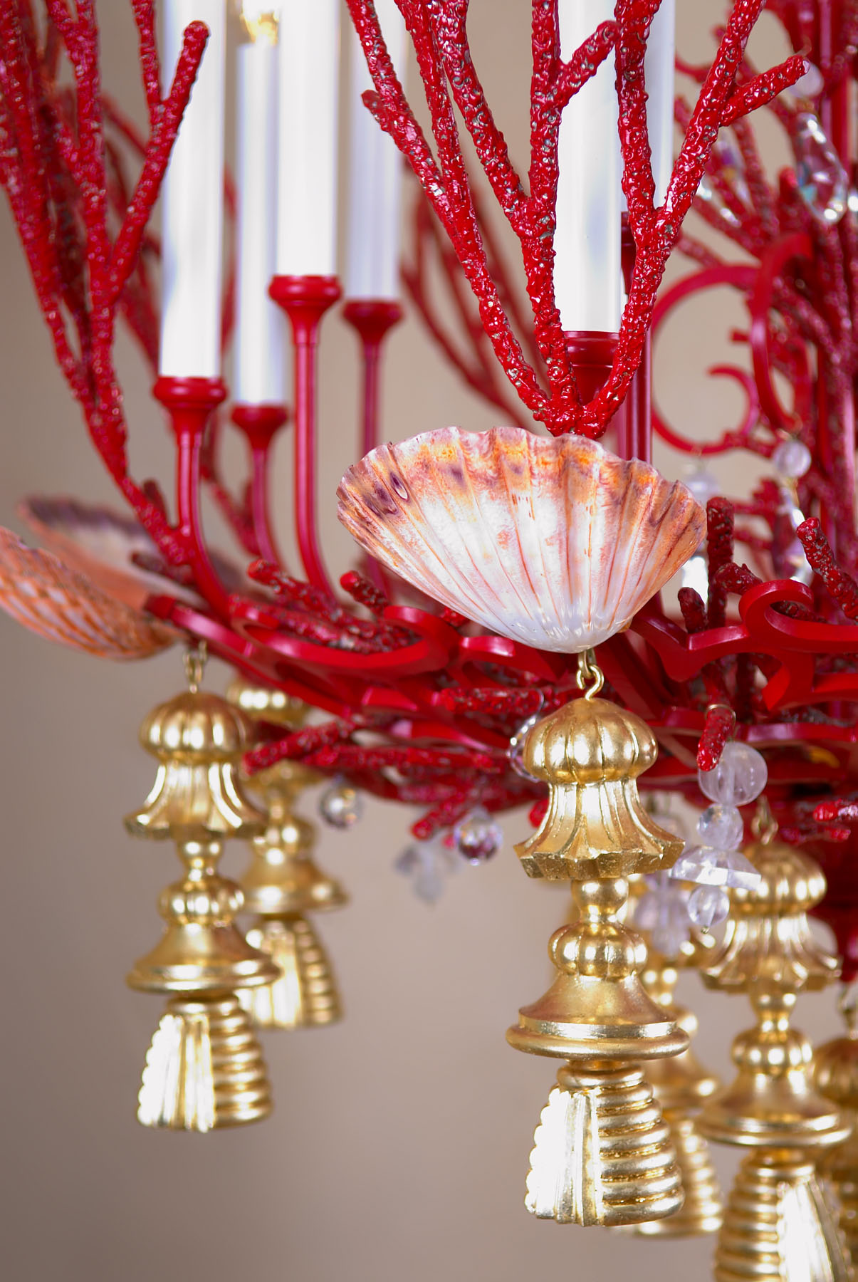 Люстра латунная на 16 светоточек, производство "Частная Резиденция"