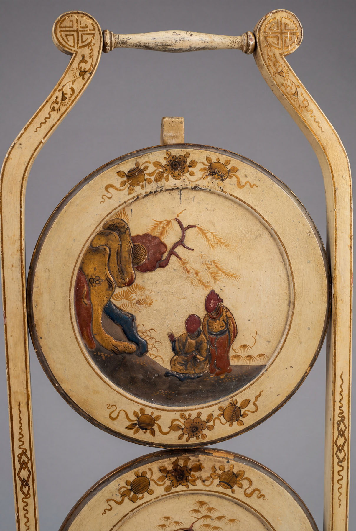 Сервировочные столики парные, крашеное дерево, Франция, первая половина XX века