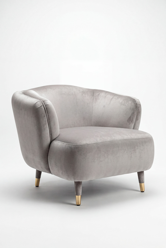 Кресло Savoi, серебристое, Black Tie, Италия