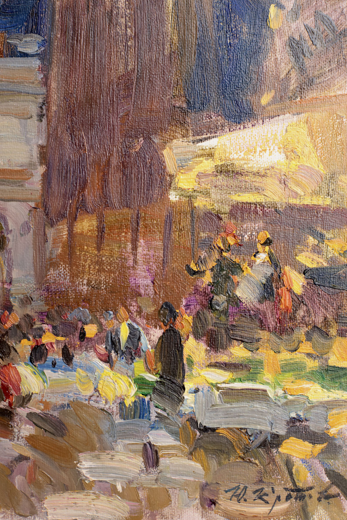 Этюд «Сан-Марко. Ночь», художник Юрий Кротов, 2018 год.
