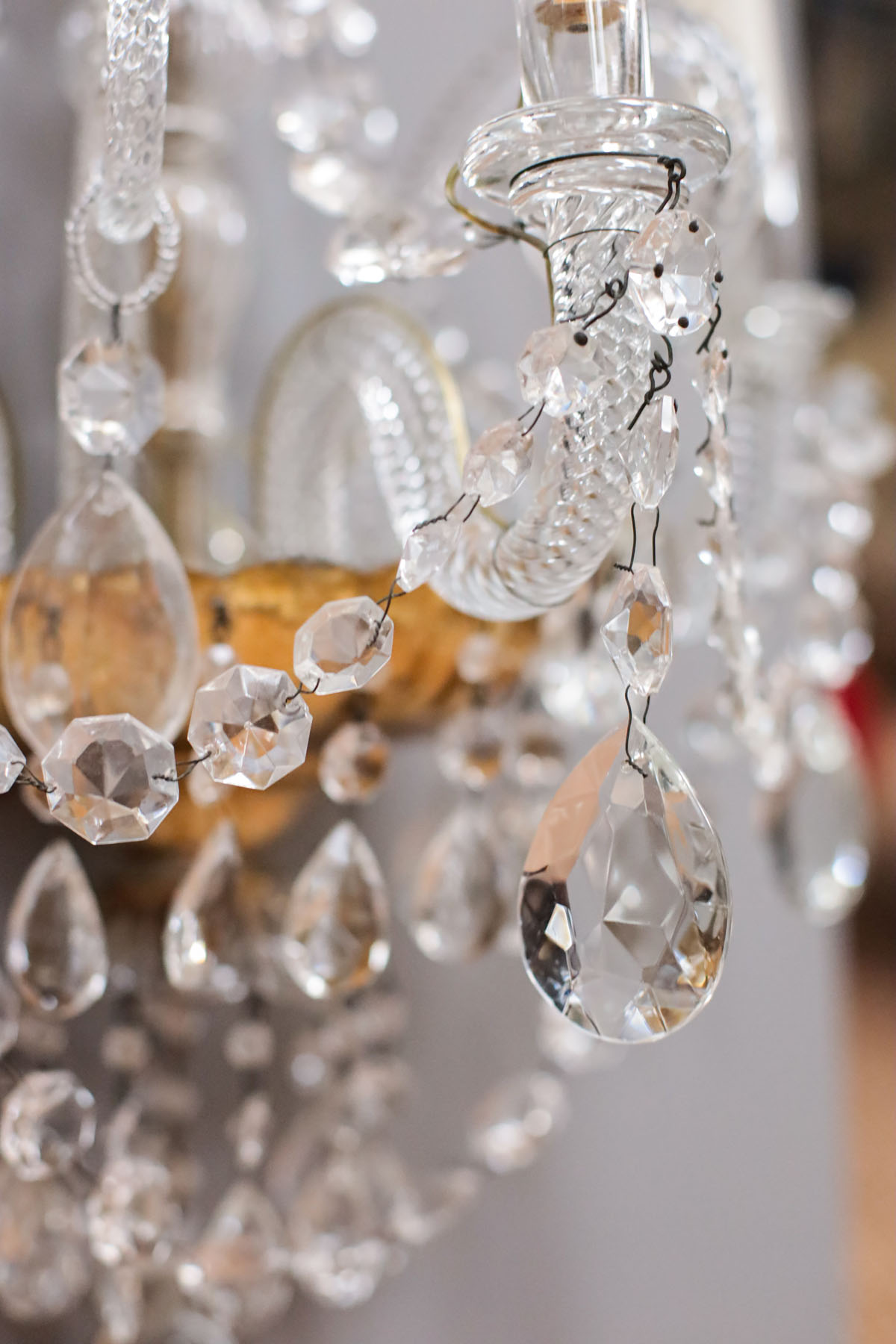 Бра антикварные, хрусталь, Франция, начало XX века