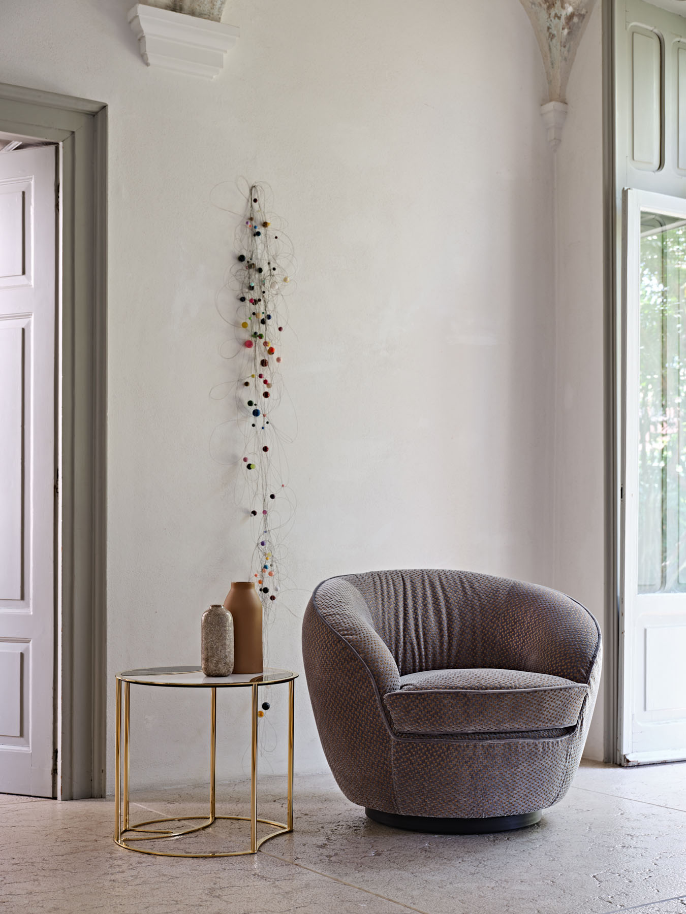 Кресло Giulia Swivel, Black Tie, Италия