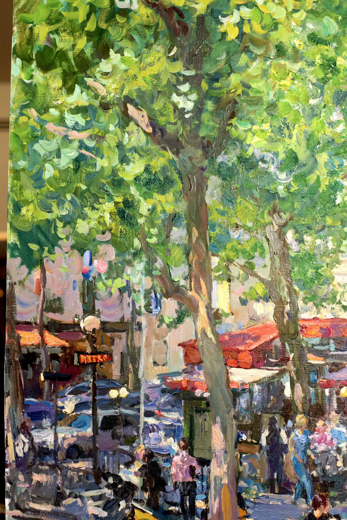 Картина «В Париже», художник Юрий Кротов