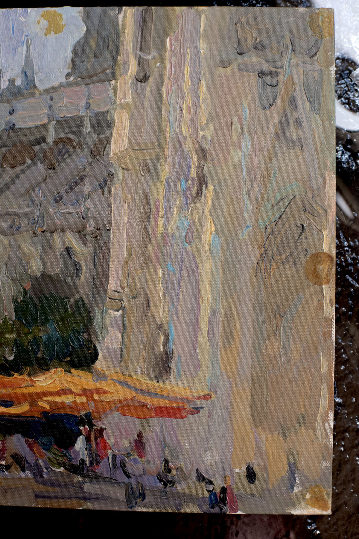Этюд «Руанский собор», художник Юрий Кротов, 2012 год.