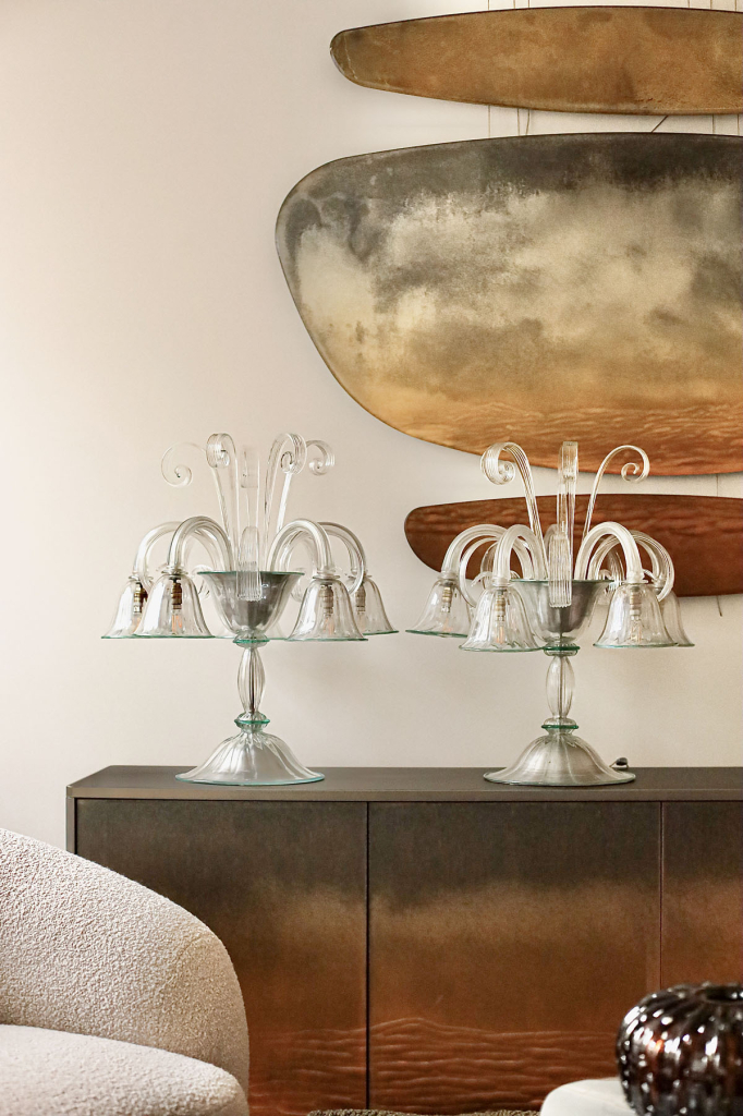 Жирандоли парные, муранское стекло, Венеция, ок. 1940 гг.