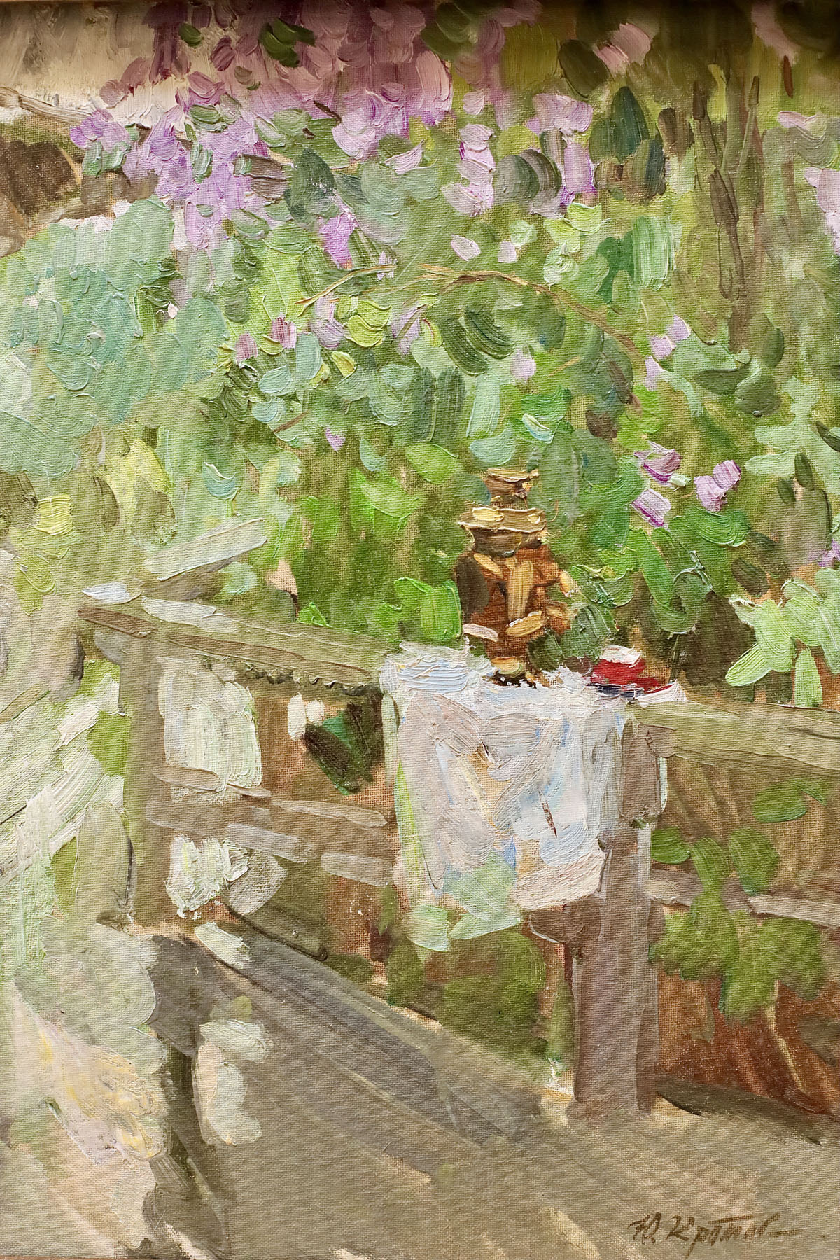 Картина «Весенний дождь», художник Юрий Кротов, 2015 год.