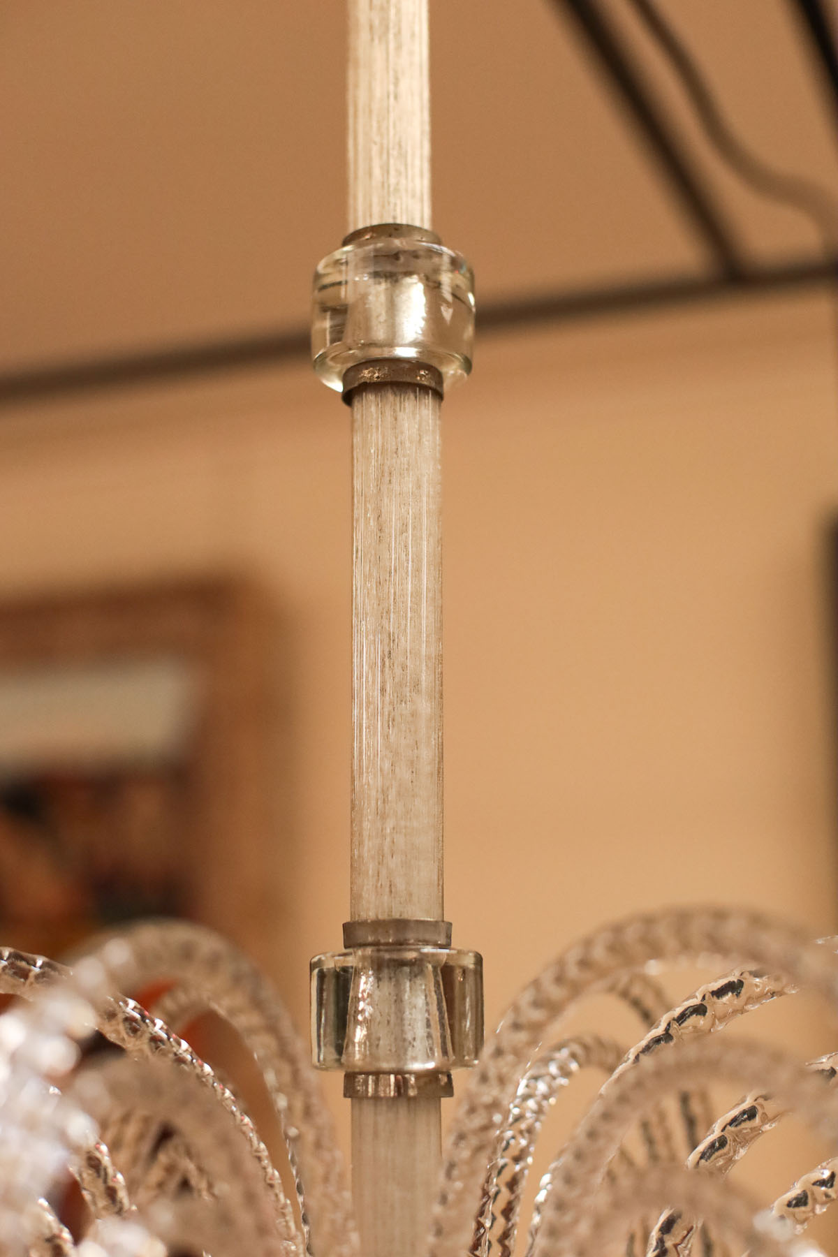 Люстра антикварная "Фонтан", Barovier, ар-деко, муранское стекло, Италия, 1940-е гг.