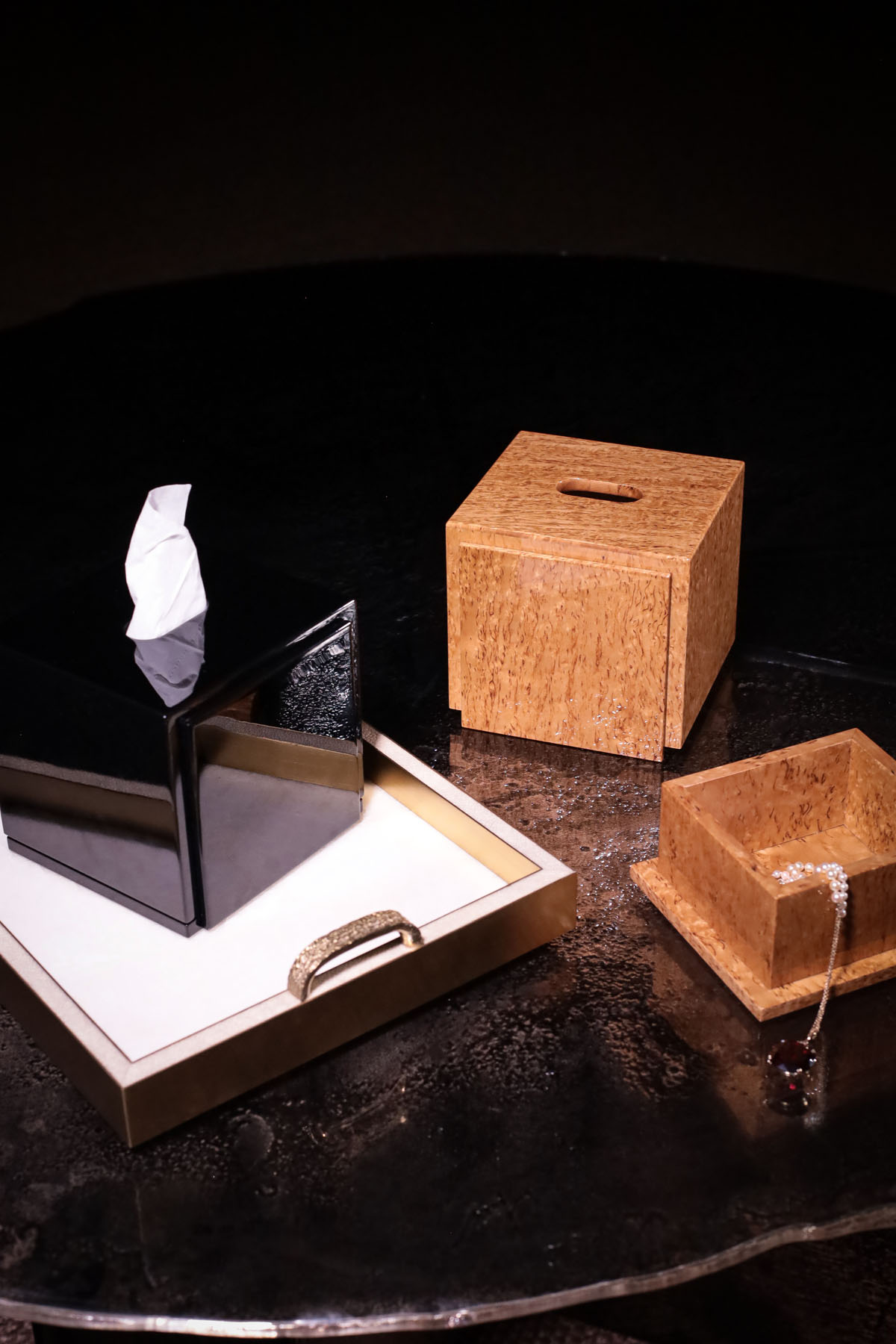 Шкатулка для салфеток, вишня, “Частная резиденция”