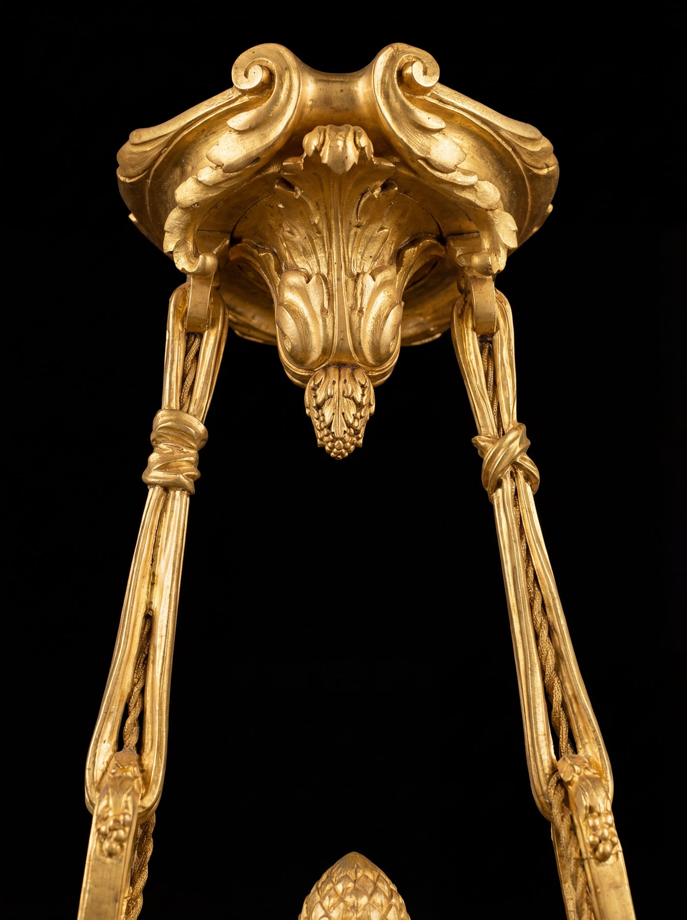 Люстра антикварная, бронза, Octave Georges Lelievre, Susse Frères, начало 20 века.