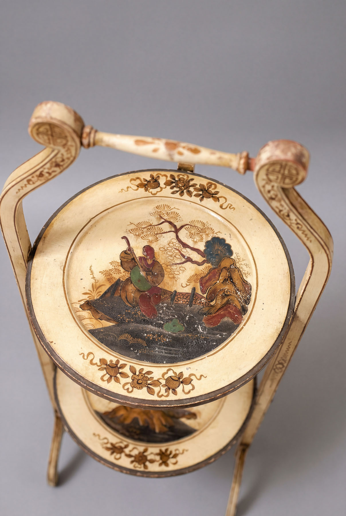 Сервировочные столики парные, крашеное дерево, Франция, первая половина XX века