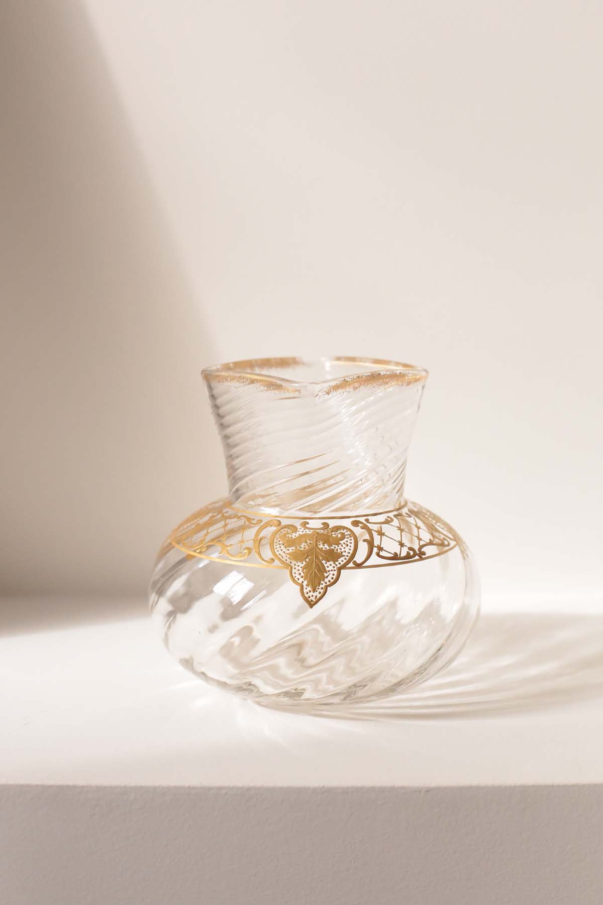 Ваза, Saint Louis, хрусталь, золотая паста, Франция, XIX век